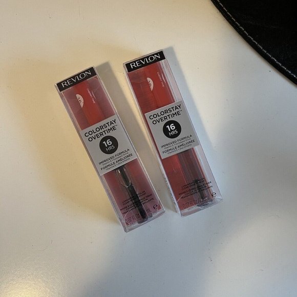 Revlon Colorstay Lipstick 580 Cherry Time New In Box Lot Of 2 - Picture 1 of 3